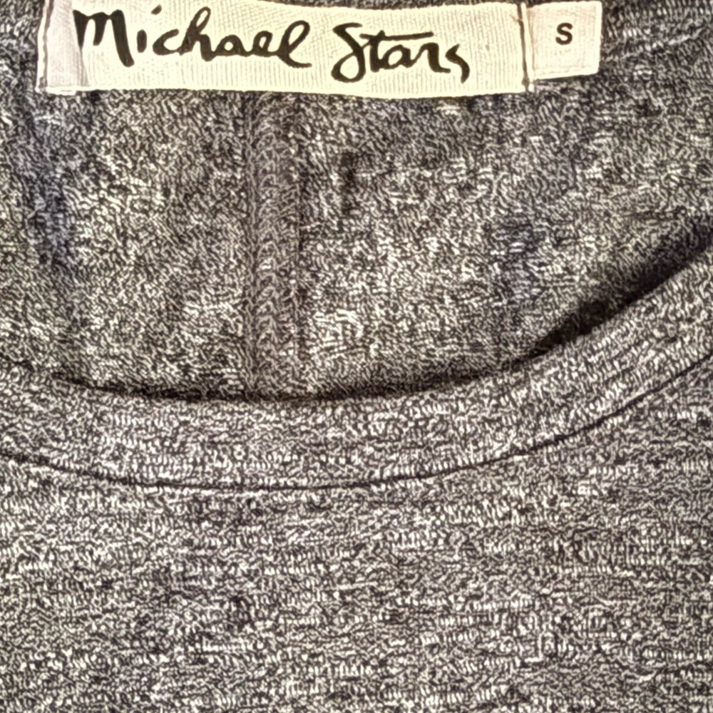 Michael Stars Charcoal Textured Knit Top
